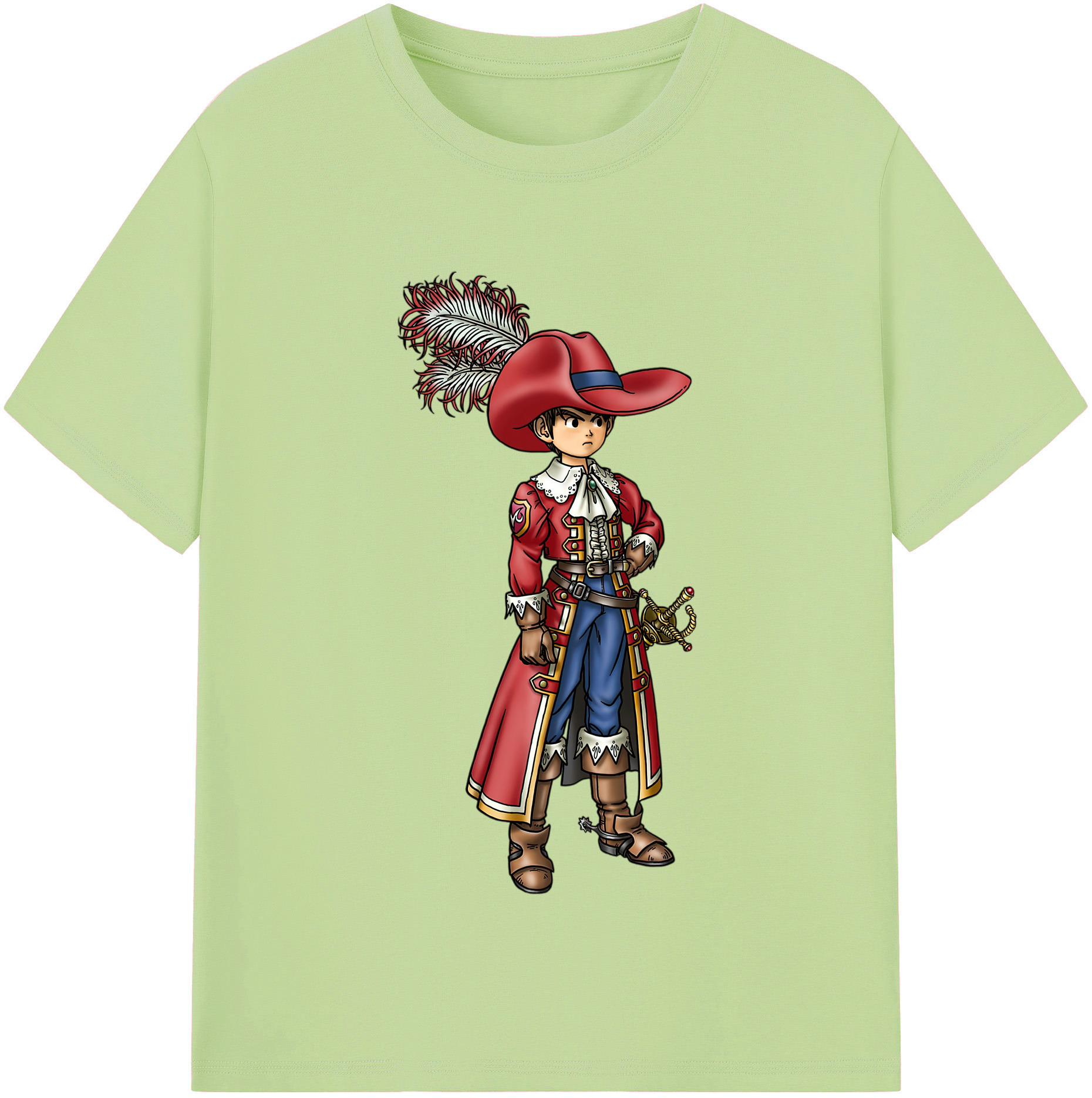 （画像用） ドラゴンクエスト Doragon Kuesuto Dragon Quest 綿100％半袖Tシャツ（フロントプリント）
